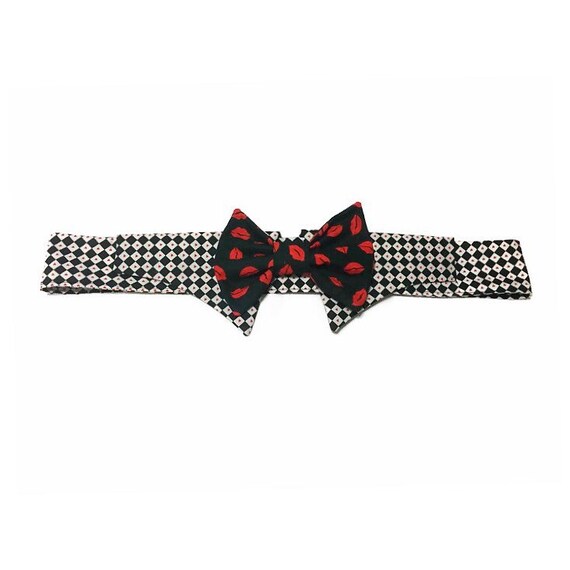 King Of Hearts Bow Tie Shirt Collar Set
