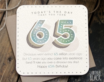 Funny 65th Birthday Card / 65th birthday / 65 birthday / father birthday / NN65