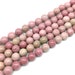 6mm or 8mm Natural Pink Rhodonite Gemstone Round Beads 15.5" Strand Hole: 1~1.2mm Bulk Jewelry Making Supplies Ships from United States