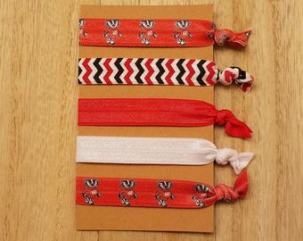 Wisconsin Badgers Hair Ties