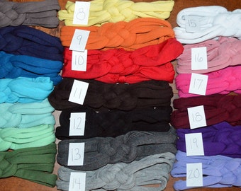 Any 5 for 30 You Pick Nautical Knot Stretch Jersey Cotton Headband for Woman or Girls