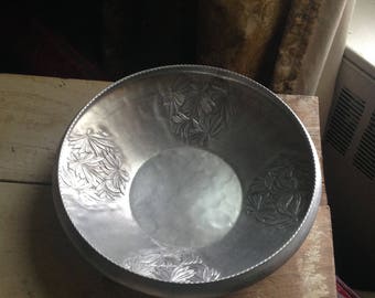 Hammered aluminum bowl by Everlast Metal Co.