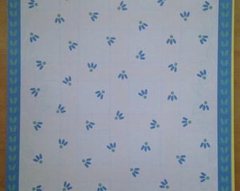 8.5x11 Frances Meyer Blue Flower Paper