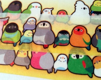 Sample of Birb Loafs Washi Tape