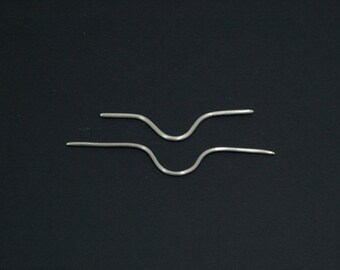 Silver Cable Knitting Needle - Knitting Tool Supplies Accessory - Circular Sock Knitting cable needles - Luxury gift for knitter