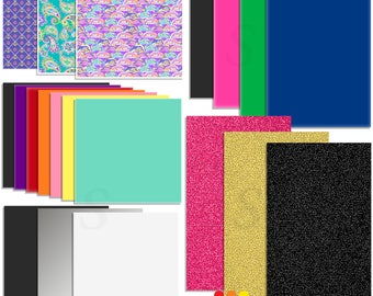 Oracal Vinyl and Siser EasyWeed Heat Transfer Starter Sample Pack - 20 Sheets