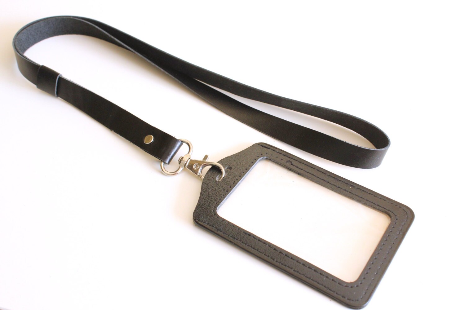 Leather lanyard id badge lanyard cute lanyard id badge