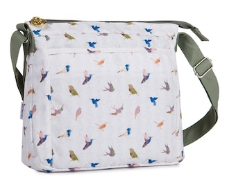 TaylorHe Shoulder Bag Handbag Cross Body Bag Beautiful Birds.
