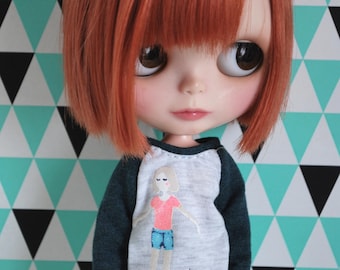 Happy Girl long sweater for Blythe