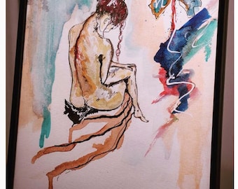 painting, acrylics, ink