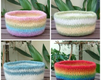 Textured Felted Wool Bowl