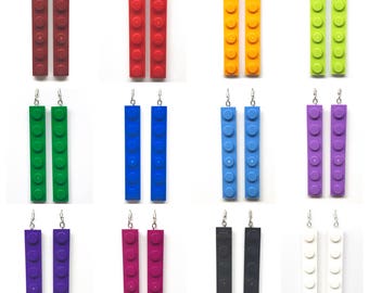 Two Pairs of 1x6 LEGO® Plate Earrings