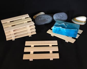 28 thin poplar wood soap dishes - .75 cents each - or 20 slim style - your choice