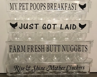 Custom Egg Storage Containers, Funny Egg Cartons, Plastic Egg Storage Cartons, Funny Farm, Mother's Day