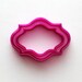 Oval Frame or Plaque Custom 3D-Printed Cookie Cutter (2-cutter set)
