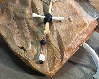 Snake&Bone Inverted Cross Necklace