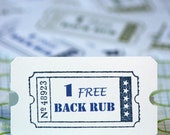 Items similar to Free Back Rub Tickets - Love Coupon on Etsy