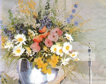 BEAUTIFUL BOUQUET 1 towel paper 33 X 33 X 4 pattern 012
