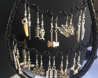 Halloween Horror Goth Murder Earring Collection
