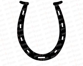 Horseshoe SVG - Horseshoe Clipart - Horseshoe Silhouette - Horse SVG - Horseshoe Dxf - Horseshoe Cut File - Country