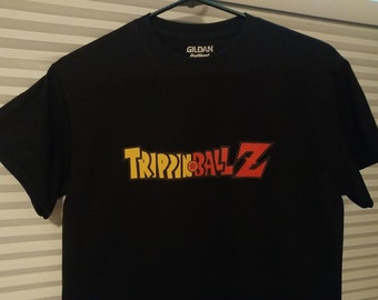 TrippinBallZ Trippin Ball Z Mens LSD 25 Acid Blotter Art Graphic T Shirt