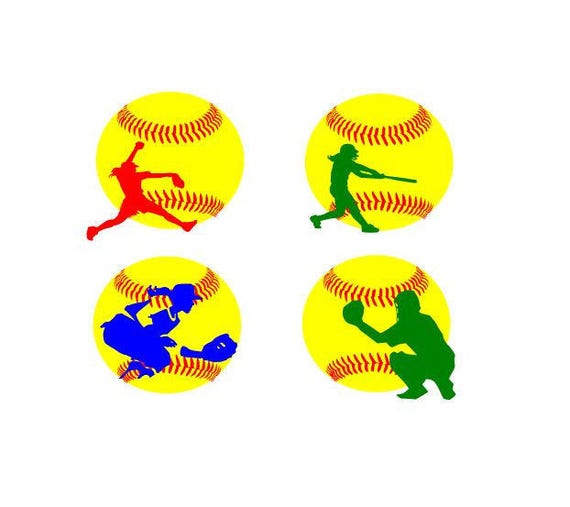 Softball svg Softball monogram svg Baseball Monogram svg
