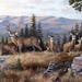 Northcott Naturescapes "High Ridge Crossing" Deer Fabric Panel