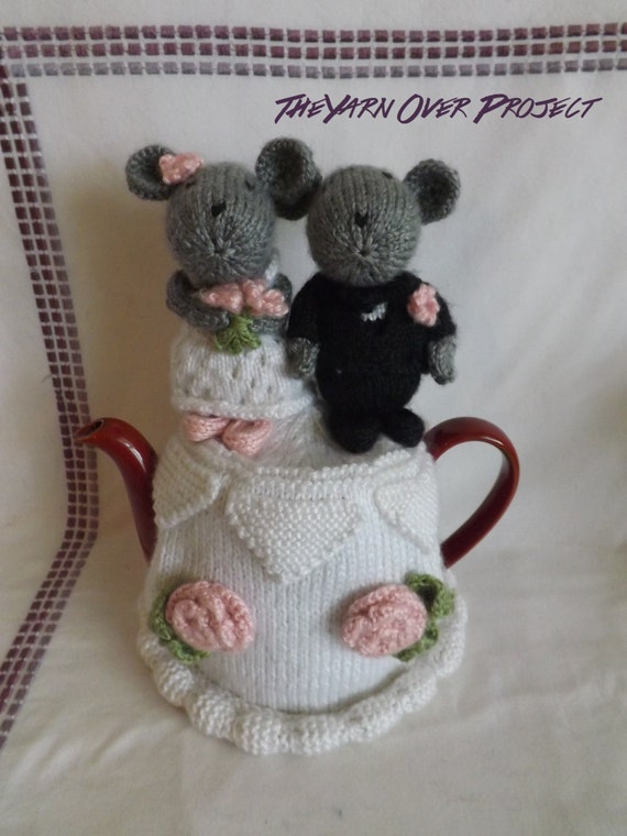 Knitted Mice Wedding Cake Toppers Knitted Mice Wedding Cake Toppers