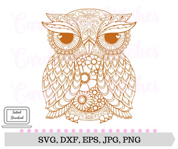 Download Owl Mandala SVG Owl SVG Mandala Owl SVG Digital Cutting