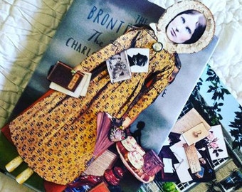 CHARLOTTE BRONTE Digital Paper Doll Collage Sheet digital download AUTHOR of Jane Eyre
