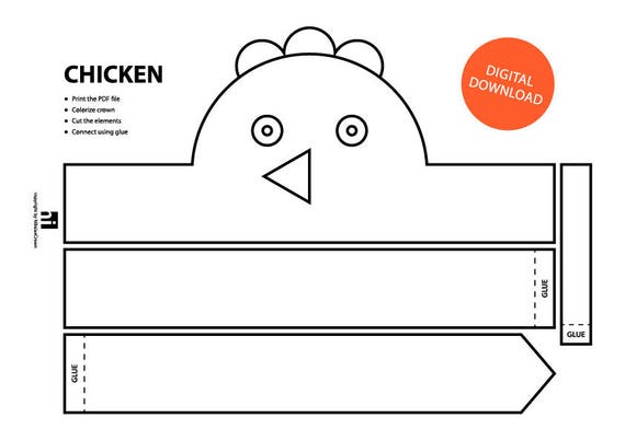 Chicken Craft Printable Chicken Craft Printable