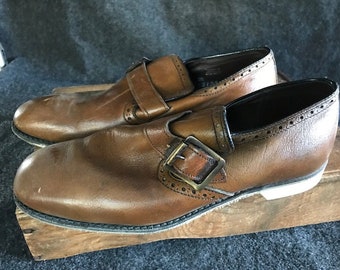 Fabulous vintage Brunswick hip brown leather bowling shoes