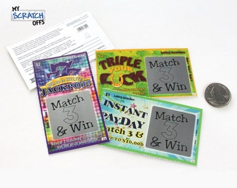 Pregnancy Announcement (5 cards) Scratch Off Lotto Replica Ticket - VARIETY PACK