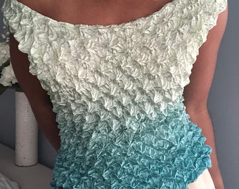 vintage y2k popcorn gradient mermaid tank
