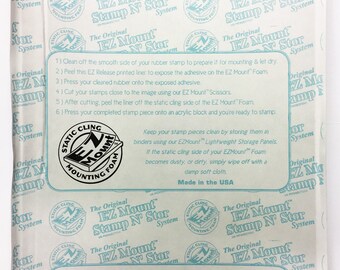 Crafter's Companion EZ Mount Static Cling Mounting Foam - Altered Attic Rubber Stamps Art Craft Scrapbook