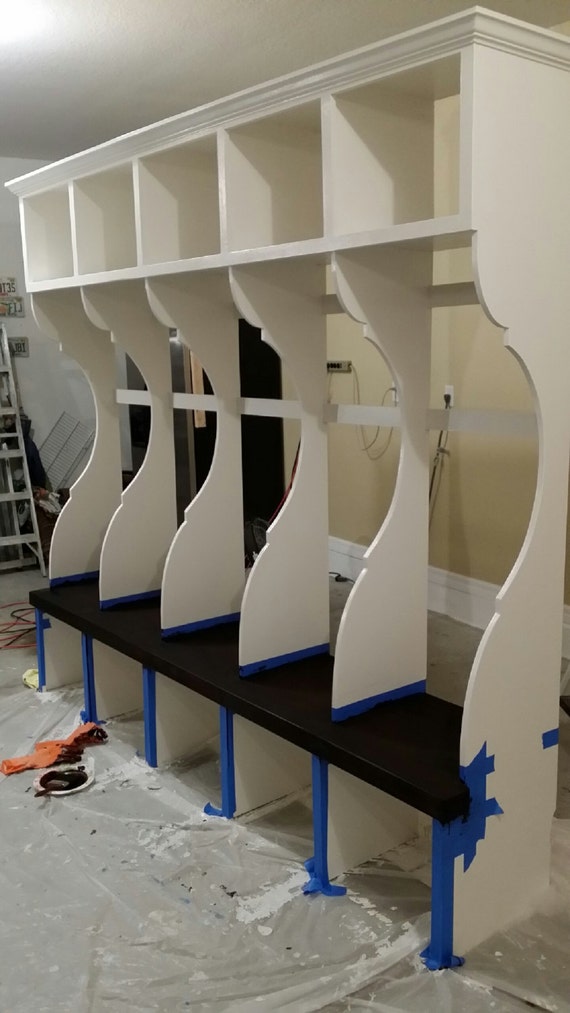 Handcrafted Custom Mudroom / Garage Wall Unit. Lockers for Handcrafted Custom Mudroom / Garage Wall Unit. Lockers for