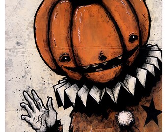 The Halloween Clown - 8x10 Art Print