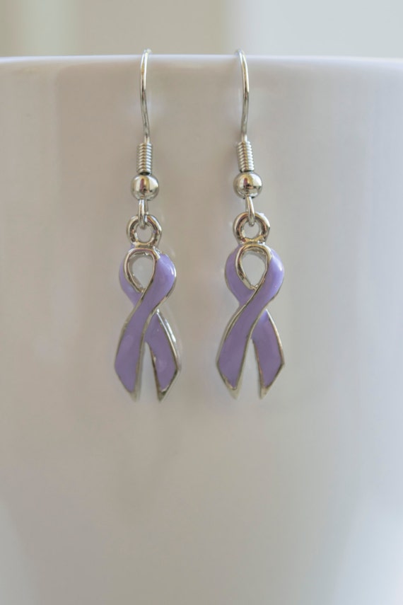 All Cancer Ribbon Awareness Earrings