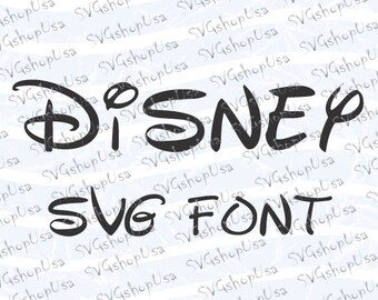 Sale! Disney Font svg , Disney Font Png , Disney Alphabet DXF, Disney Clipart SVG Files for Silhouette Cameo or Cricut