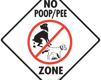 No poop sign | Etsy