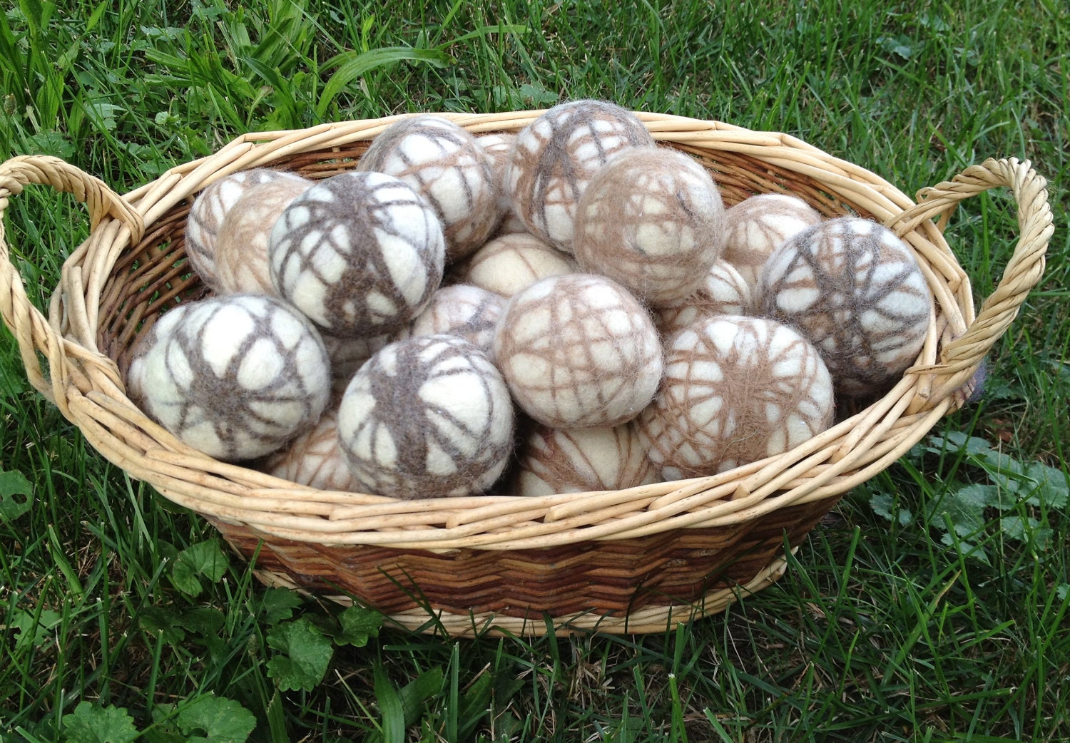 Wool and Alpaca Felted Dryer Balls Set of 6