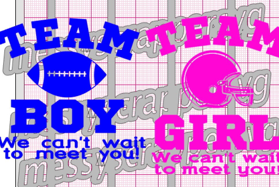 Download TEAM BOY or TEaM GIRL Gender reveal SvG or JPeG file for that