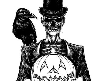 Halloween & Attractions Show 2015 T-Shirt: Original Ink Drawing