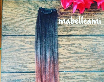 Clip in extension hair ombre 2in