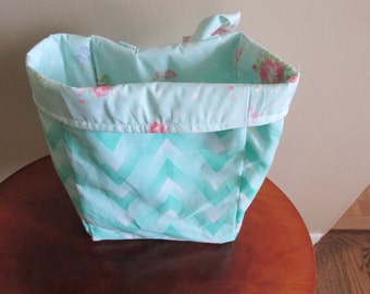 Turquoise Car Trash Bag, Nursery Caddy