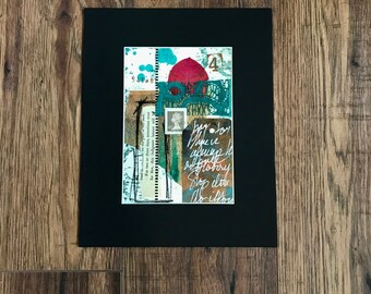 Collage Art, Mixed Media Art, Original Abstract Art, Number 4