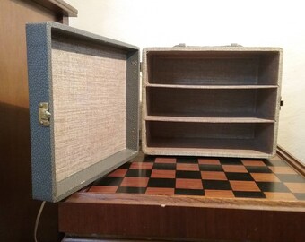 Vintage Three Compartment Craft Carrying Case, brought to you by UsefulRetro!