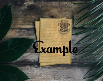 Harry Potter Hogwarts Writing paper