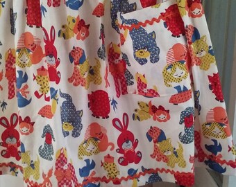 Apron made with vintage fabric