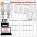 Editable Bible Journalling Planner Kit Printables, Planner Pages, Worksheet Template, Prayer & Bible Study Stickers